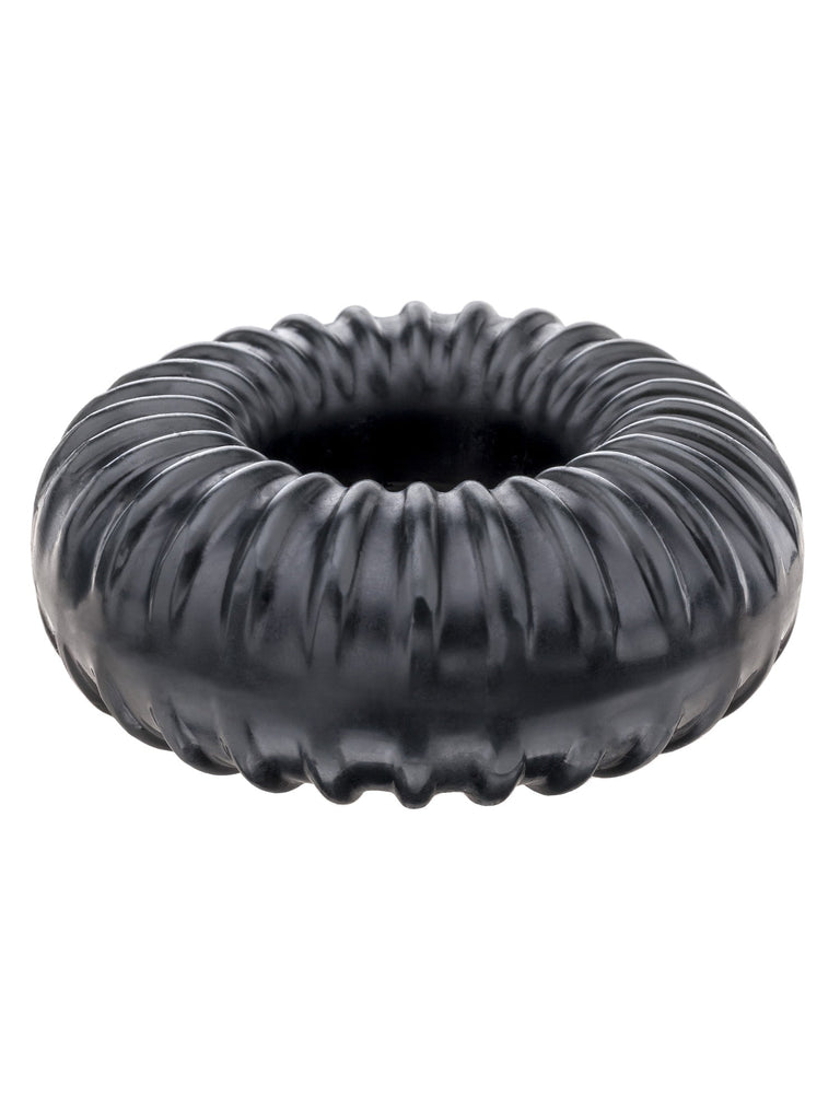 Skin Two UK Black Ribbed Cock Ring Male Sex Toy