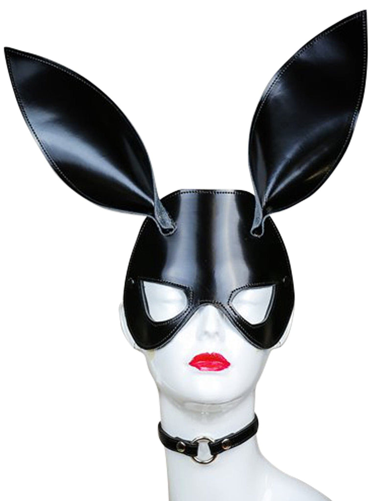 SkinTwo.com Bunny Mask Patent Black - One Size Costume
