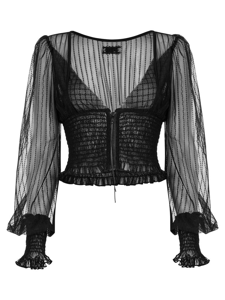 Cropped Sheer Top from Punk Rave