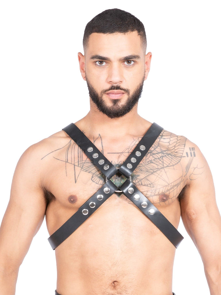 Men`s Leather Chest Harness