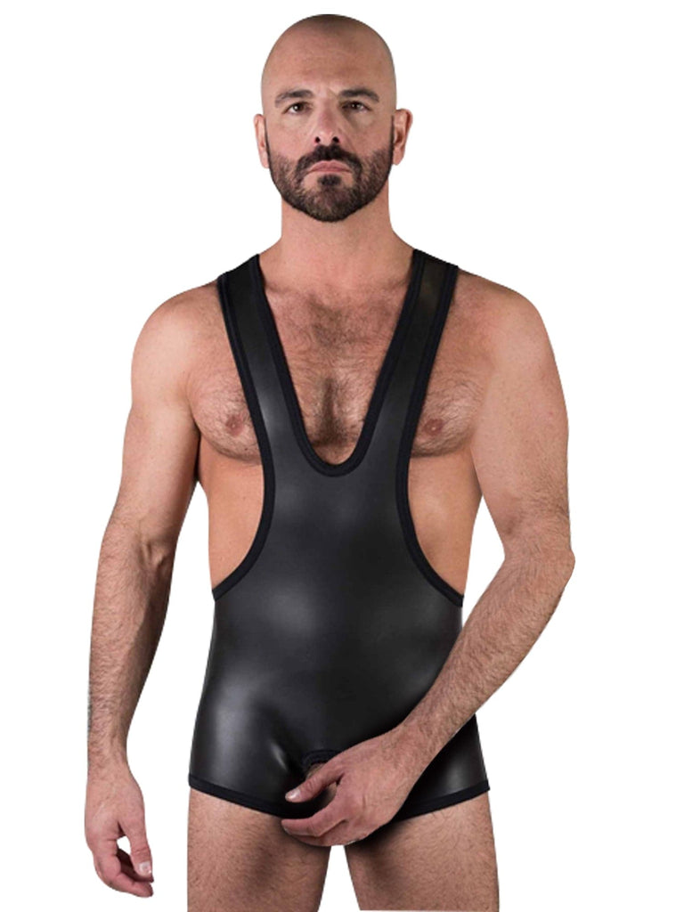 Skin Two UK Neoprene Open Crotch Wrestling Singlet Top