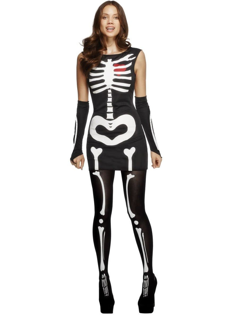 Skin Two UK Size 16-18 Sexy Skeleton Costume Fit Sizes UK 16-18 Clearance