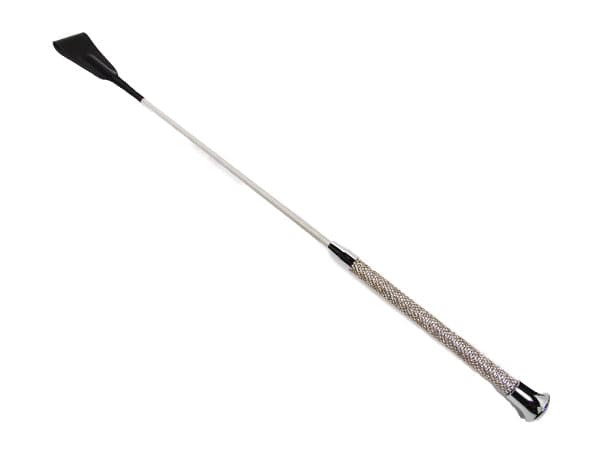 Skin Two UK Crystal Riding Crop Silver Crop